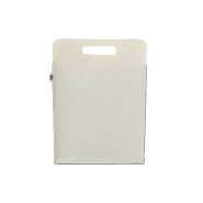 Sac à provisions en feutre RPET personnalisable - Impression quadri sur le devant et le dos - Avec poignées découpées, soufflet et étiquette RPET_5