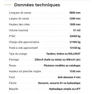 Rollspeed 8851 - Benne agricole monocoque Rolland - Volume maximal 51 m³, hauteur de caisse 1m80, acier HLE_5