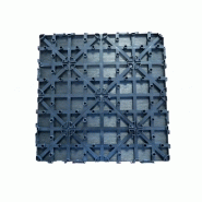 Pack 1 m² caillebotis en bois composite coextrudé - 11 pièces 30x30 cm - Coloris charbon - Surface couverte 1 m²_5