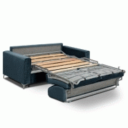 Canapé convertible express Jackson 120 cm - Matelas Comfort Bultex® 12 cm - Sommier lattes Renatonisi - Tête de lit intégrée - Velours gris_5