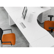 Bureau opératif classique OGI V - Cloisons séparatives en option - Plateaux variés et personnalisables_5