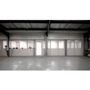 Cabine d'atelier en kit avec plafond idéal dans les zones urbaines - Novokit - 1 module 3 faces sur mur_5