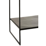 Étagère haute 5 planches NIZI - métal noir et aluminium noir/vert - design moderne_5