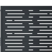 Vidaxl portail de jardin anthracite 105x180 cm conception de carré 153194_5