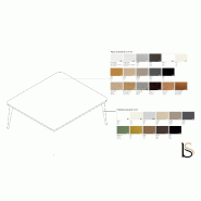 Bureau bench 2 personnes Blade - Alea - Non, 120, Chêne gris_5