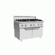 Fourneau gaz 6 feux sur placard P700 AT7G6B-F-2 Atosa_5