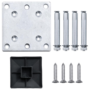 Vidaxl panneau de clôture wpc 95x(105-180) cm noir 148974_5