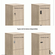 Meuble à casiers avec fentes courrier - Mobel Linea - A clé, 1 x 2 cases_5