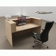 Bureau d'accueil Delta First monocolor - Mobel Linea - 184, Chêne moyen_0