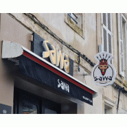 Enseigne drapeau à la forme option lumineux à LED - Sans LED_5