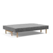 Canapé design convertible Sly 140x200 cm - pieds bois chêne - tissu Twist Charcoal - Innovation Living_5