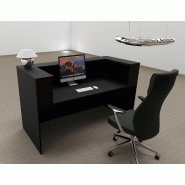 Bureau d'accueil Delta First monocolor - Mobel Linea - 184, Noir_6