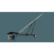 Vis à grains sur chariot à entrainement électrique à double spire Ø 160 mm - Trémie 2,50 m de largeur_5