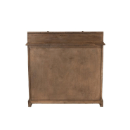 Buffet Soma - 11 tiroirs, 2 vitrines en bois massif vintage - Marron foncé_5