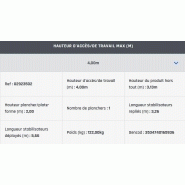 Échafaudage roulant aluminium Neolium 300 Box - Comabi SNC - hauteur de travail maximale 14m - structure aluminium soudé_5