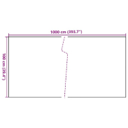 Vidaxl paravent de balcon noir 1000x100 cm résine tressée 156309_5