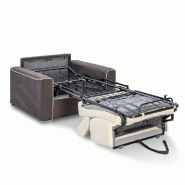 Fauteuil design convertible CANBERRA - Ouverture express - Matelas 16 cm - Bicolore ivoire et gris anthracite - Fabrication italienne_5