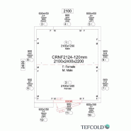 Chambre froide négative 7,87 m3 (2100 x 2400 x 2200 mm) avec monobloc de paroi_5