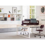 Bureau bench opératif individuel et double OGI Q - Design contemporain pour open-space_5
