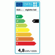 Réglette LED blanc neutre (5800°K) - IP65 - 50 cm - Aluminium - 4,8W - 12V_5