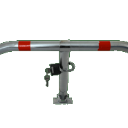 Arceau de parking SPM1 ECO V2 - Tube acier galvanisé Ø 45 mm avec deux bandes rouges, cadenas renforcé et 12 points d'ancrage_5