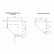 Ensemble de rangement d'angle GABY - Chêne imitation naturel - Portes blanc laqué et miroir - 216 x 260 cm_5