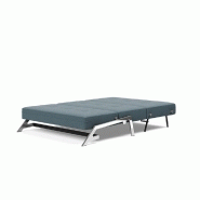 Innovation Living - Canapé design Cubed 02 Chrome convertible 200x140 cm - Tissu Vivus Dusty Blue_5