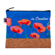 Trousse de maquillage personnalisée - polyester RPET 600D et liège naturel - impression sublimation_5