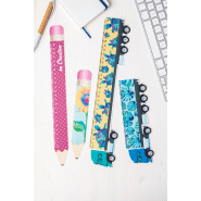 Règle flexible en plastique 15 cm - Forme de camion - Personnalisable en quadri_5