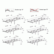 Bench vis-à-vis 4 postes sur 4 crédences So Martos_5