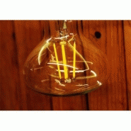 Ampoule vintage LED 4W E27 R80 - Style Edison avec filaments apparents_5