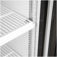 Armoire à boissons compacte - Slimline Série G - front noir - Polar - CS586_5