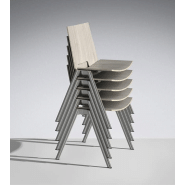 Chaise empilable confortable et résistante - HL3 - polyvalente pour réunion, travail et collectivités_5