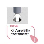 Barrière urbaine LISBONNE - cadre acier 35 x 35 mm et croix de saint André 30 x 30 mm - Ref 91462_5