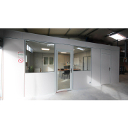 Cabine d'atelier en kit avec plafond - Novokit - 2 modules 3 faces sur mur, idéale pour optimiser l'espace urbain_6