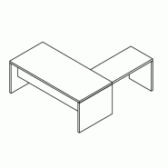 Bureau de Direction design italien avec retour et voile de fond So Terra_5