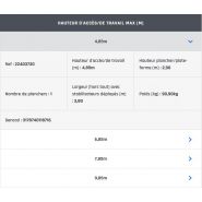 Échafaudage roulant aluminium Totem 2 Line 250 - Comabi SNC - hauteur de travail maximale 9,90 m_5