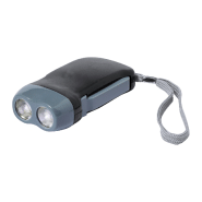 Lampe de poche 2 LED - Chargeur dynamo manuelle - Boîtier plastique ABS avec dragonne_5