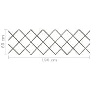 Vidaxl clôture à treillis 5 pcs gris bois de sapin massif 180x60 cm 316424_5
