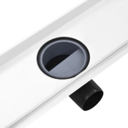 Vidaxl drain de douche avec couvercle 2 en 1 93x14 cm acier inoxydable 146010_5