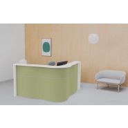 Banque d'accueil contemporaine VAGUE - Design organique et finitions personnalisables_5