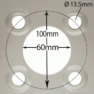 18x6.50-8 Tondeuse à gazon Pneu sur jante 4Ply Wanda P332 4x100mm PCD Rim (Set of 3)_5
