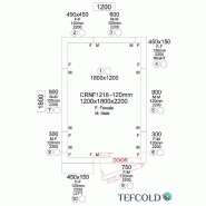 Chambre froide négative 2,94 m3 (1200 x 1800 x 2200 m) avec monobloc de paroi_5