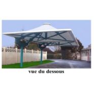 Préau pour école primaire UNO - 25 m² sur poteau déporté en acier galvanisé_5