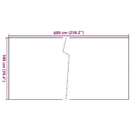 Vidaxl paravent de balcon noir 600x100 cm résine tressée 156306_5