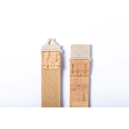 Tour de cou en liège - avec mousqueton en métal et système anti-étranglement en plastique paille de blé_5