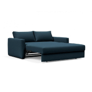Innovation Living - Canapé design convertible Cosial avec accoudoirs rembourrés - Tissu Argus Navy Blue - Couchage 160x202 cm_5