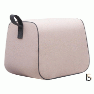 Pouf NECTOR - Softline - Feld Bleu clair_5