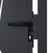 Vidaxl portail de jardin anthracite 105x155cm acier conception d'herbe 153169_5