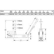 A5816-c - Crics oléopneumatiques Compac - Capacité maximale : 58/32/16t - Vérin à triple extension_5